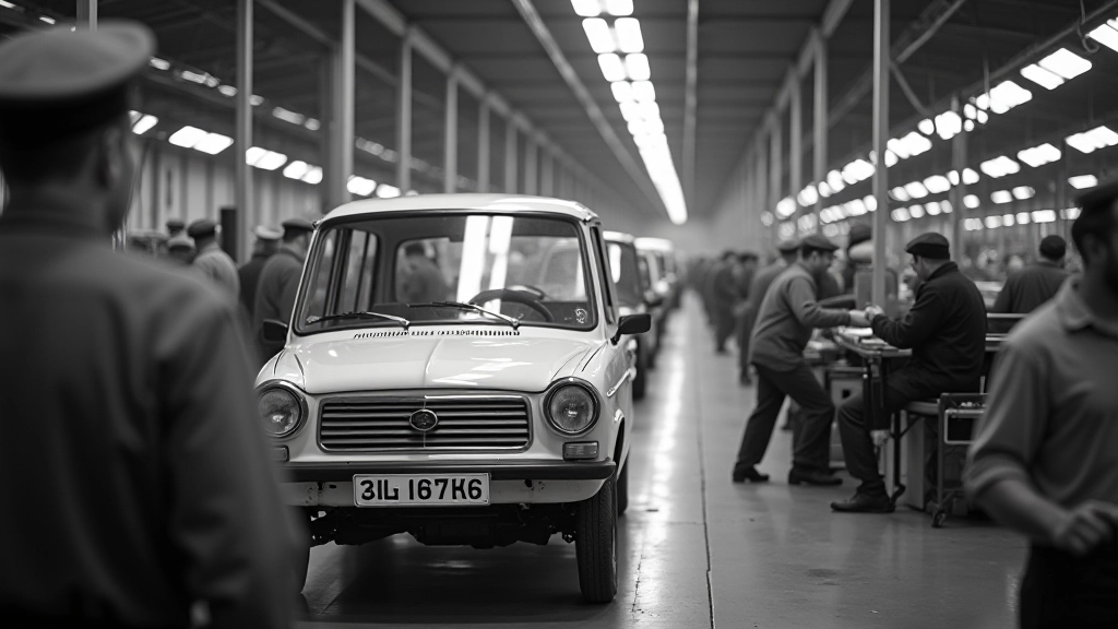 Lada 2101 tehasevaade 1970ndatel, tootmisliini foto